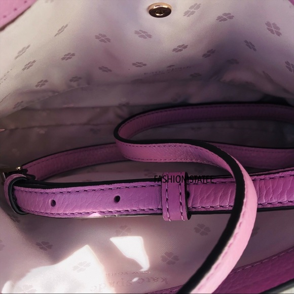 Kate spade large flap crossbody Polly orchid 527 - Picture 4 of 8